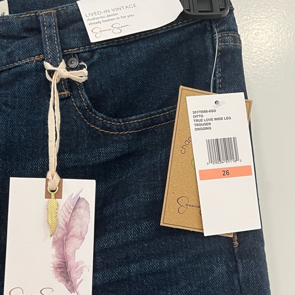 Jessica Simpson True Love Wide Leg Trouser Jeans Size 26 - Picture 2 of 3